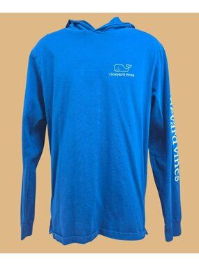 Vineyard Vines Men's Blue Lightweight Hoodie Medium